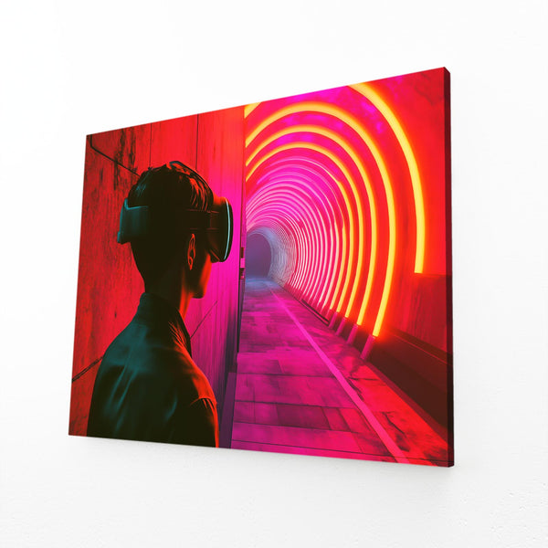 Virtual Reality Tunnel Cyberpunk Art | MusaArtGallery™