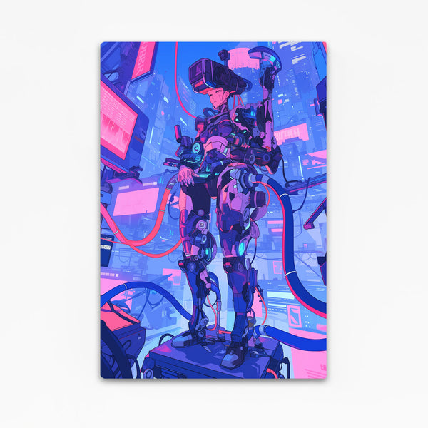 Virtual Sentinel Cyberpunk Art | MusaArtGallery™