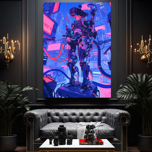 Virtual Sentinel Cyberpunk Art | MusaArtGallery™