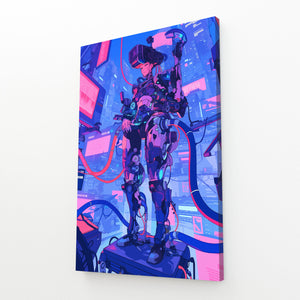 Virtual Sentinel Cyberpunk Art | MusaArtGallery™