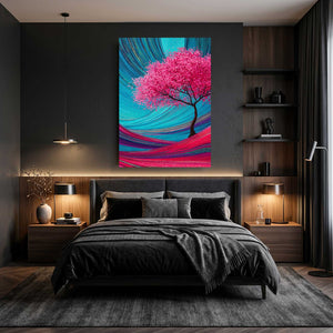 Vivid Cherry Blossom Tree Wall Art