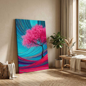 Vivid Cherry Blossom Tree Wall Art