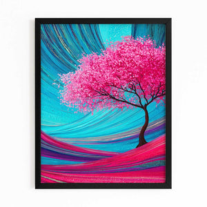 Vivid Cherry Blossom Tree Wall Art