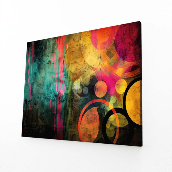 Vivid Circles Abstract Art | MusaArtGallery™