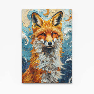 Vivid Fox Art Canvas | MusaArtGallery™