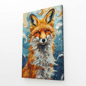 Vivid Fox Art Canvas | MusaArtGallery™