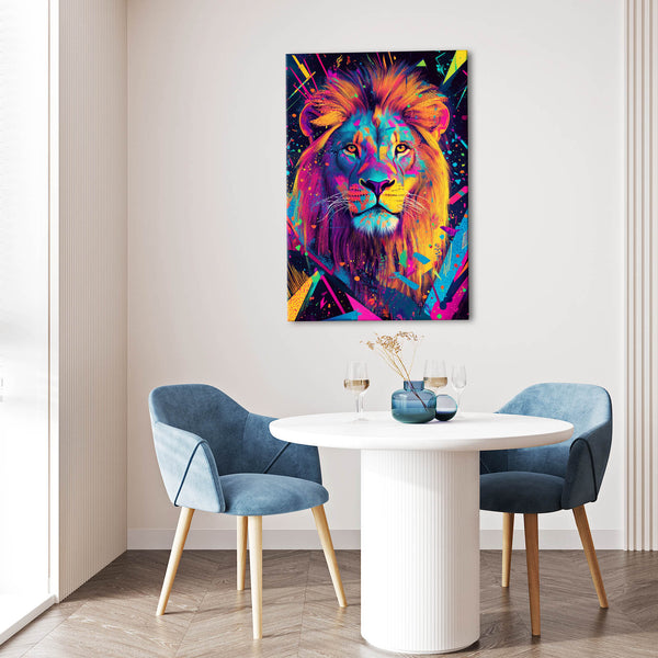 Vivid Lion Wall Art | MusaArtGallery™