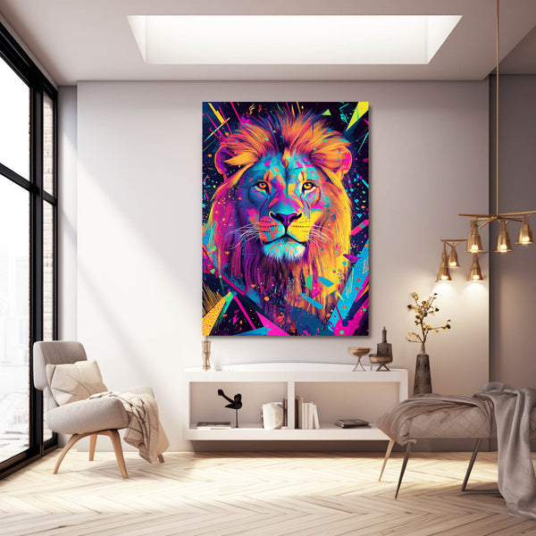 Vivid Lion Wall Art | MusaArtGallery™