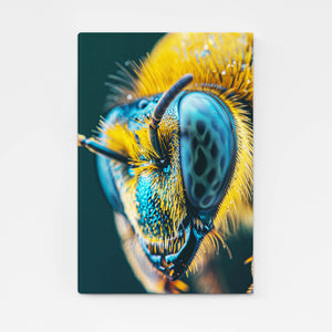 Vivid Macro Bee Art | MusaArtGallery™