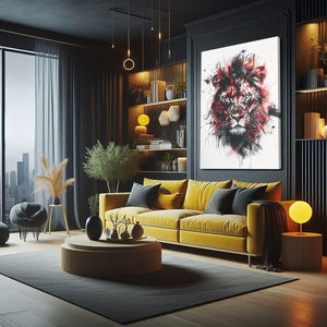 Vivid Majesty Lion Wall Art | MusaArtGallery™