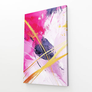 Vivid Motion Pink Abstract Art | MusaArtGallery™