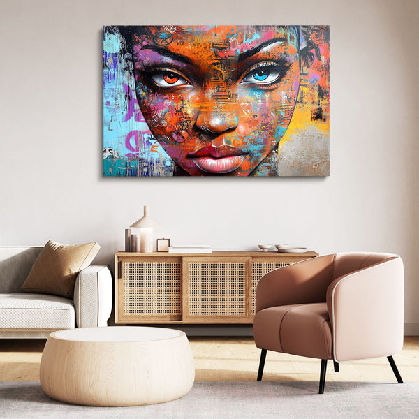 Vivid Portrait Cool Wall Art | MusaArtGallery™