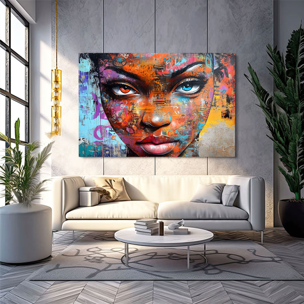 Vivid Portrait Cool Wall Art | MusaArtGallery™