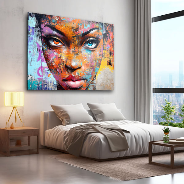 Vivid Portrait Cool Wall Art | MusaArtGallery™