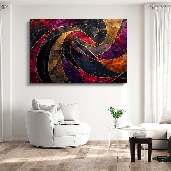 Vivid Spiral Abstract Art | MusaArtGallery™