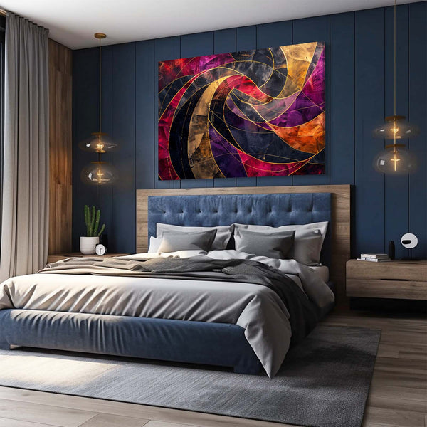 Vivid Spiral Abstract Art | MusaArtGallery™