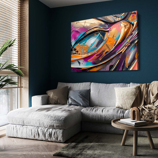 Vivid Waves Abstract Art | MusaArtGallery™