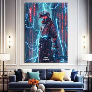Voltage Samurai Cyberpunk Art | MusaArtGallery™