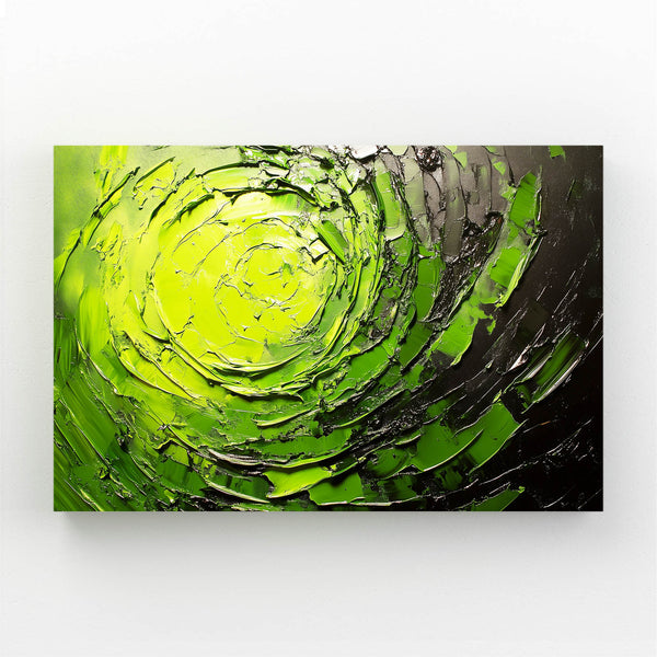 Vortex Glow Green Abstract Art | MusaArtGallery™