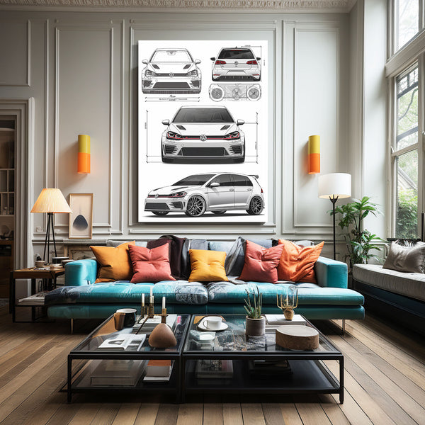 Arte del coche VW Golf