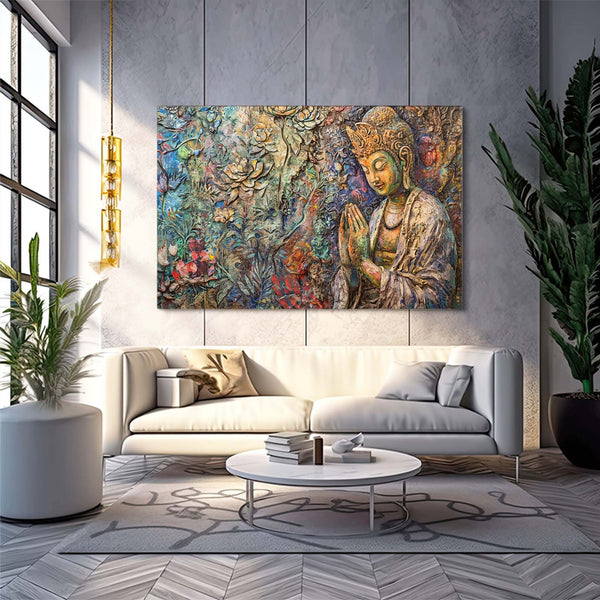 Wall Art Colorful Buddha  | MusaArtGallery™