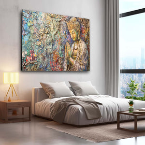 Wall Art Colorful Buddha  | MusaArtGallery™