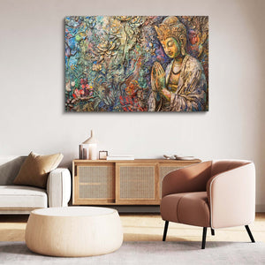 Wall Art Colorful Buddha  | MusaArtGallery™