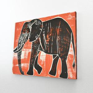 Wall Art Elephant Black | MusaArtGallery™