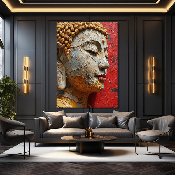 Wall Art Large Canvas Buddha | MusaArtGallery™