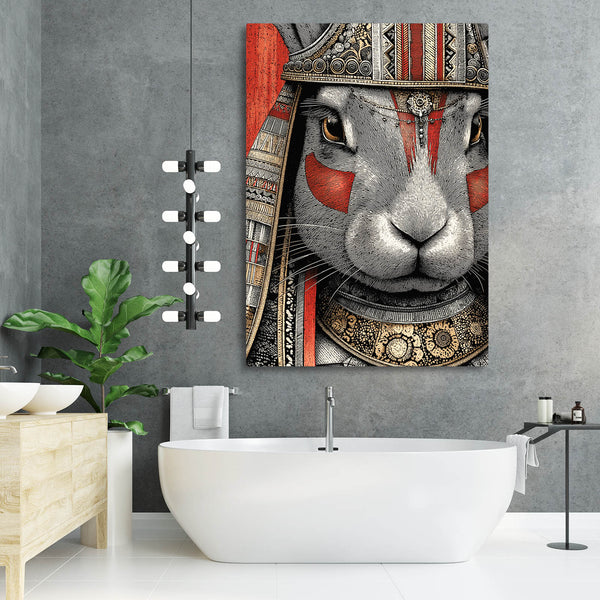 Warrior Bunny Wall Art