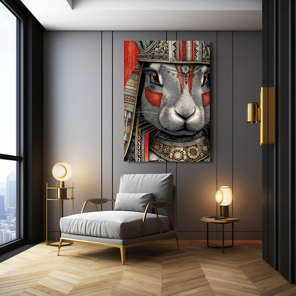 Warrior Bunny Wall Art