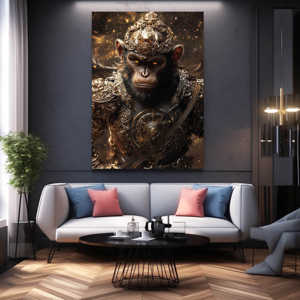 Watercolor Monkey Art