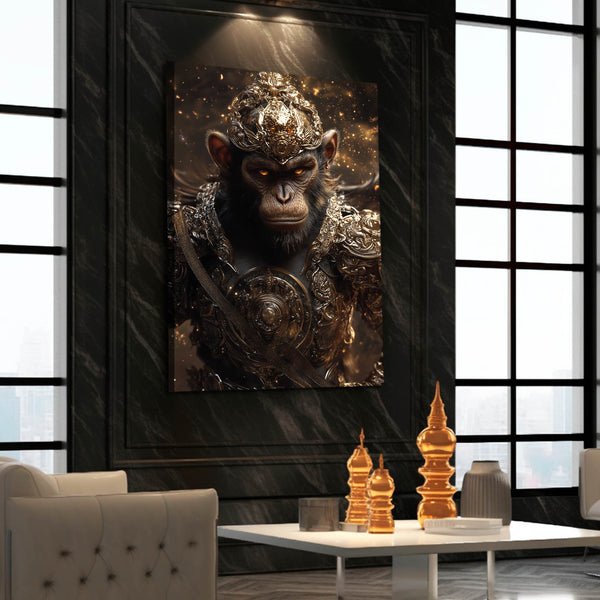 Watercolor Monkey Art