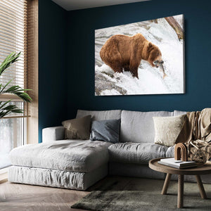 Water Fall Bear Wall Art