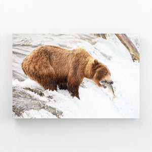 Water Fall Bear Wall Art
