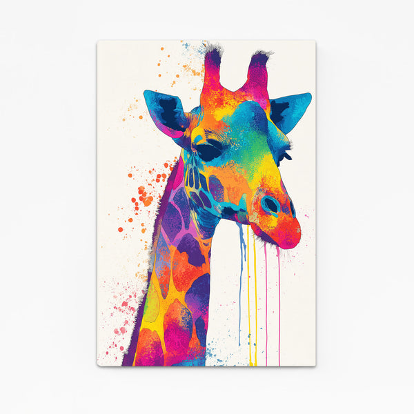 Watercolor Giraffe Art