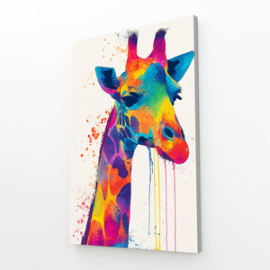 Watercolor Giraffe Art