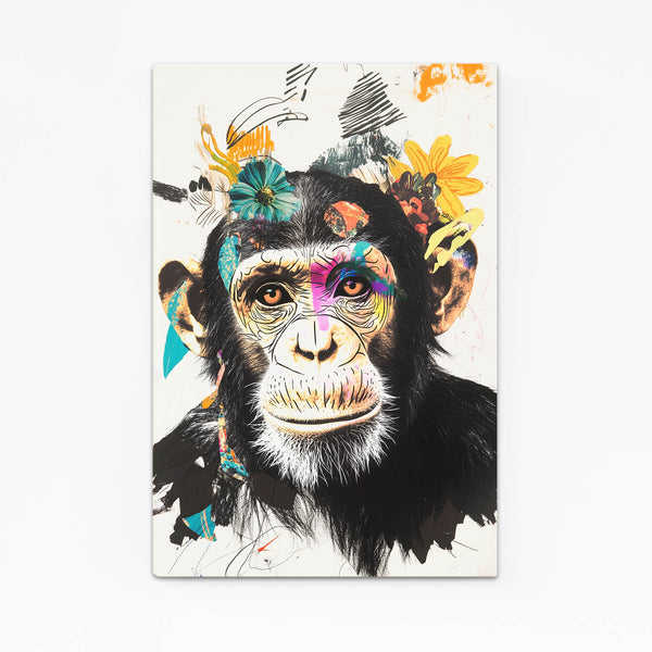 Watercolor Monkey Art