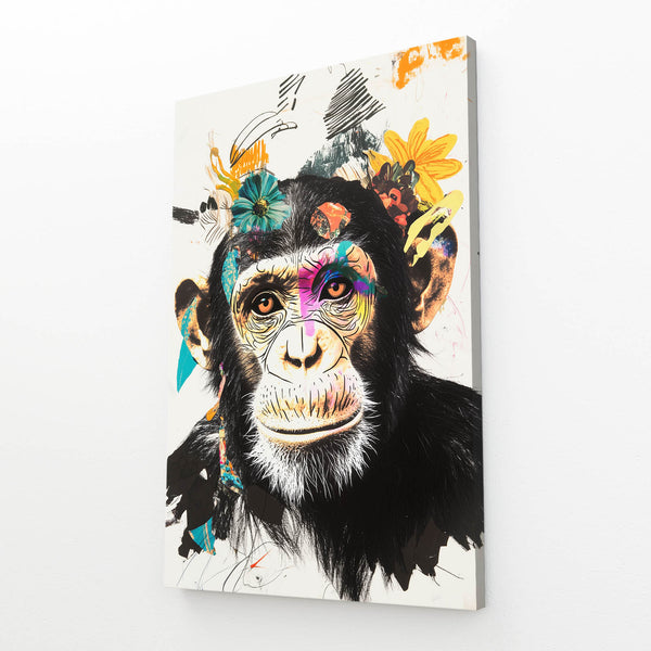 Watercolor Monkey Art