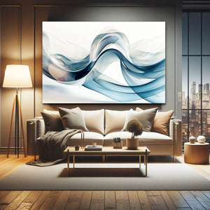 Waveform Elegance Abstract Art | MusaArtGallery™