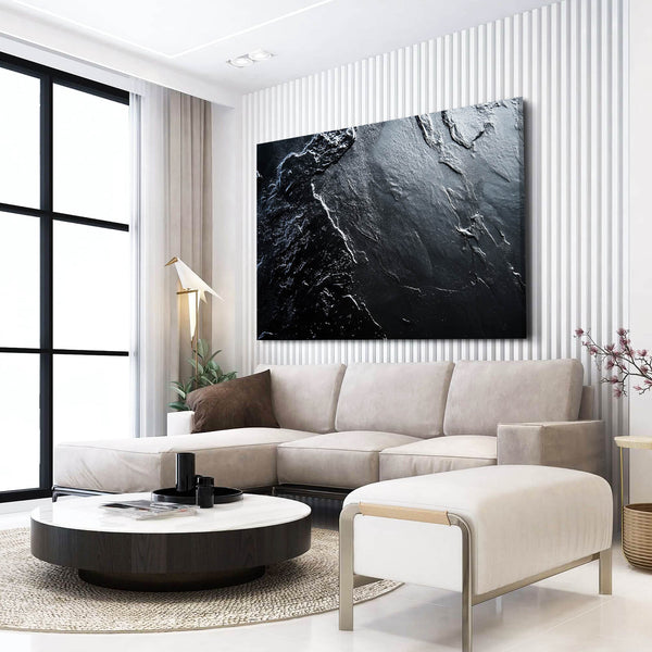 Waves Black Wall Art