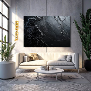 Waves Black Wall Art