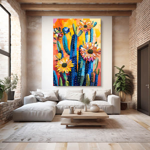 Western Cactus Art Print