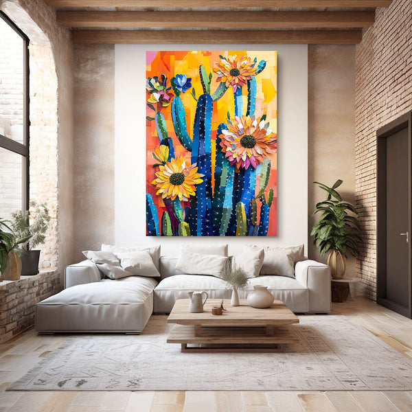 Western Cactus Art Print