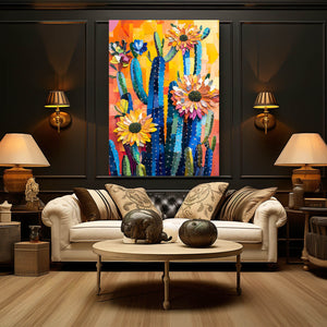 Western Cactus Art Print
