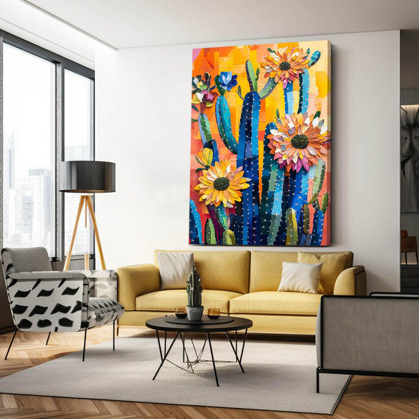 Western Cactus Art Print