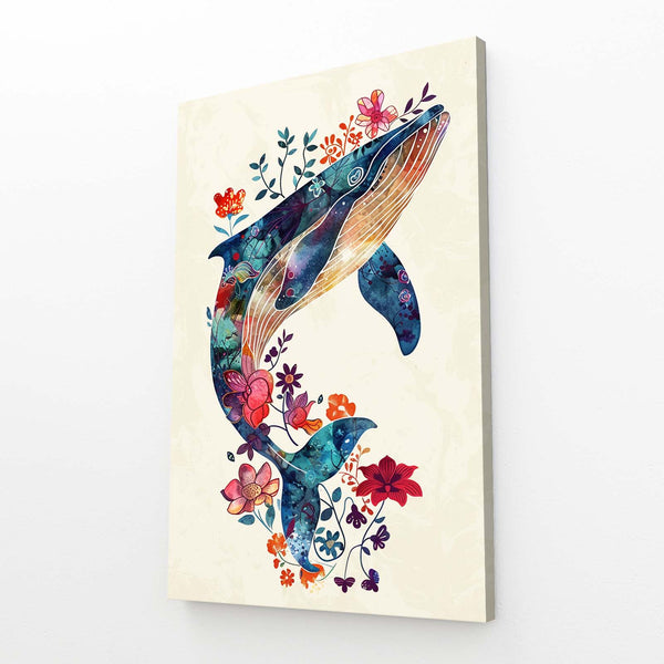 Whale Art Floral | MusaArtGallery™