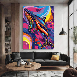 Whale Vibrant Art | MusaArtGallery™