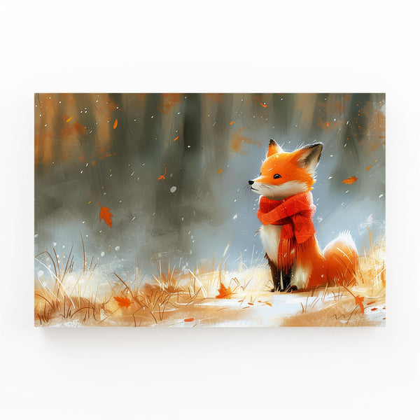 グラフィックアート Biwako360 °(autumn) Whimsical Autumn Fox Art | MusaArtGallery™