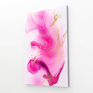 Whirlwind Elegance Pink Abstract Art | MusaArtGallery™